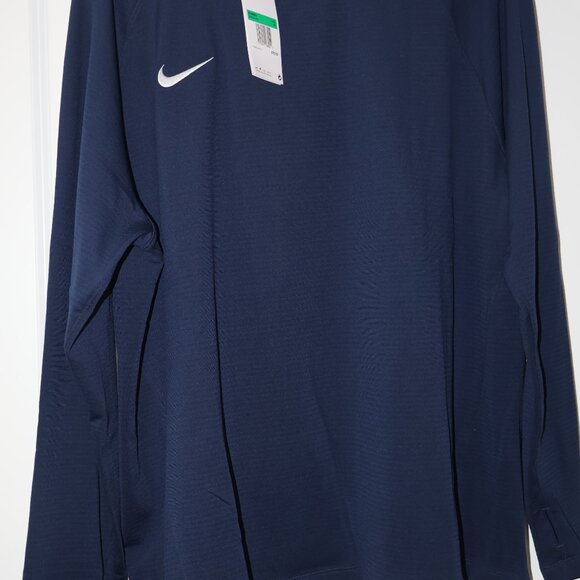 Nike Women’s Dri-FIT Pre-Game Long Sleeve Top Navy Blue XL - Picture 7 of 7
